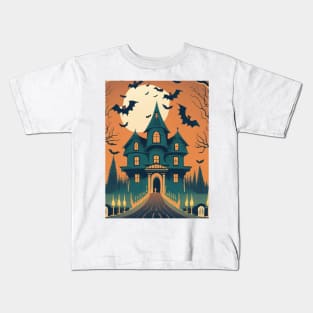 Whimsical Witches & Ghostly Giggles: Cartoon Halloween Kids T-Shirt